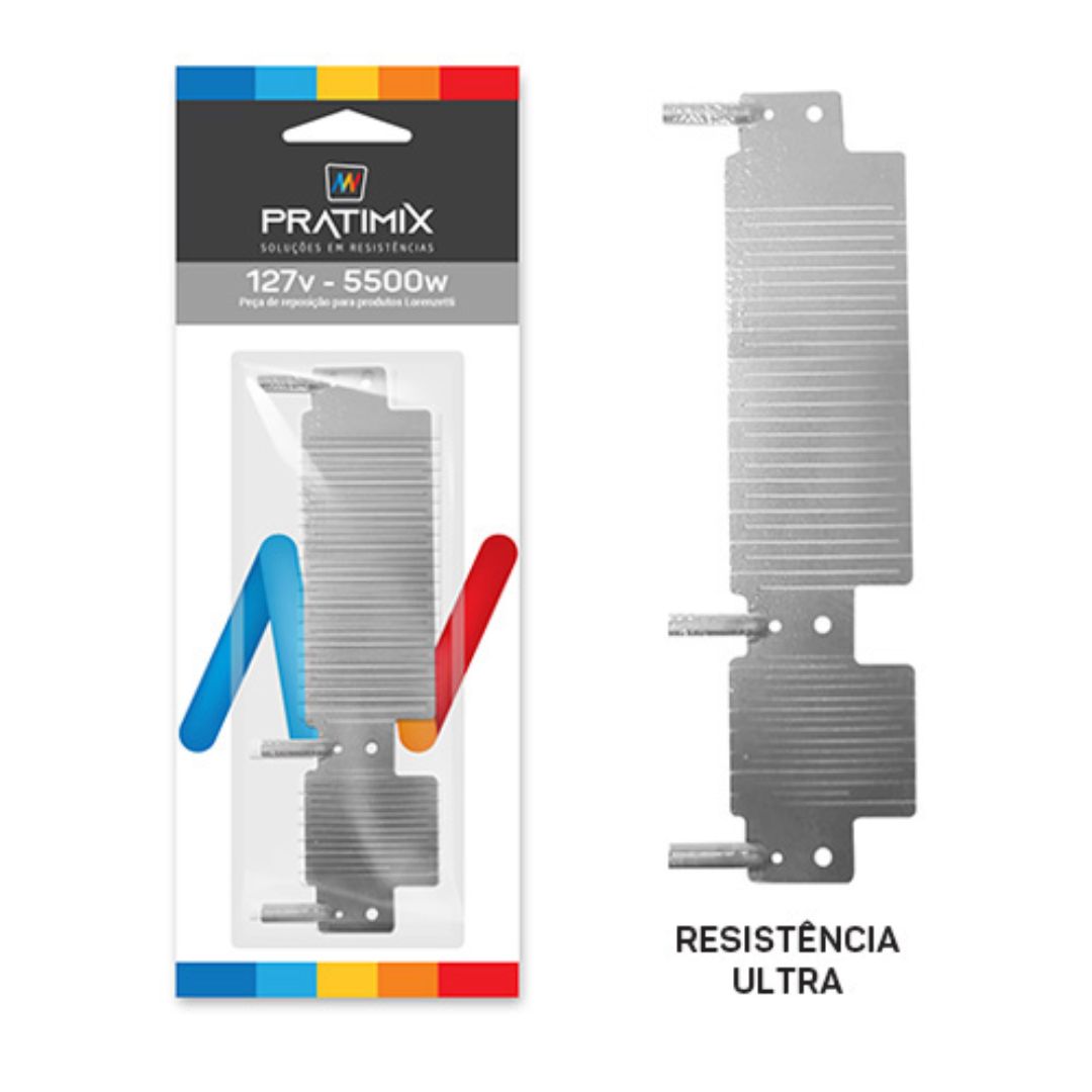 Resistencia ducha PRATIMIX p/ LORENZETTI ULTRA 220v 5500w x12 x120 *Dist